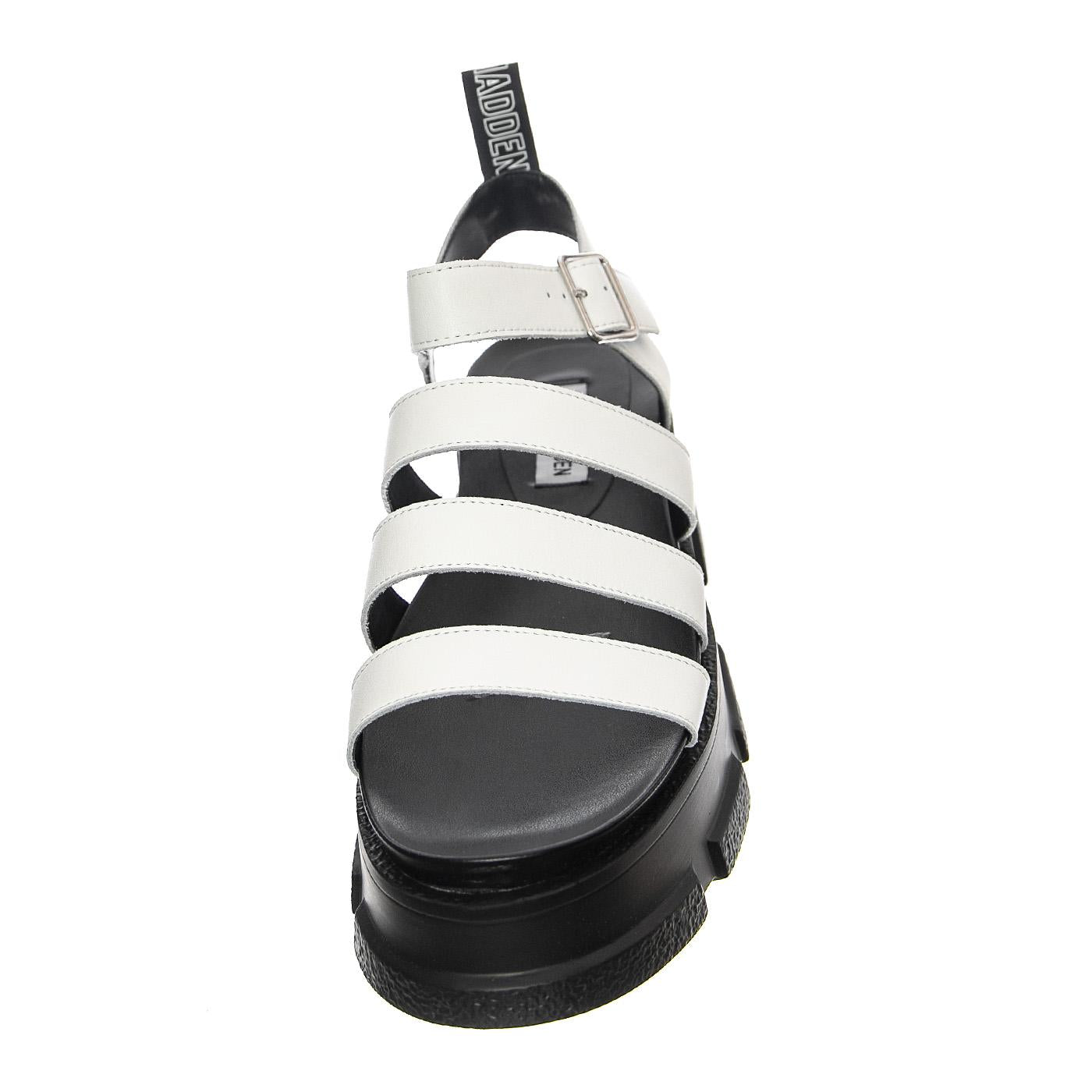 Pioneer White Leat - Sandali Donna Bianchi / Neri SMSPIONEER-WHI  STEVE MADDEN 