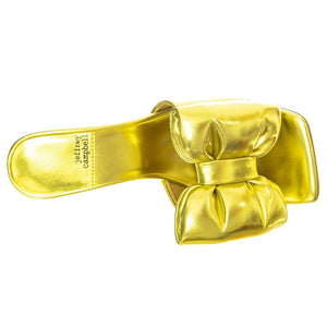 Bow-Down Green Metallic Pu - Sandali con Fiocco Donna Verde Metallizzato JCSJC-932-1-12- GR  JEFFREY CAMPBELL 
