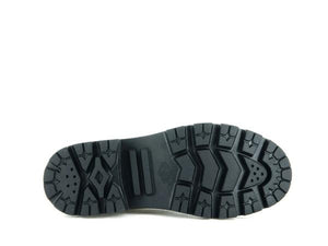 Pallabase Chelsea Leather Black / Black - Scarpe Stringate Profilo Alto Donna Nere PAS97970-001-M  PALLADIUM 