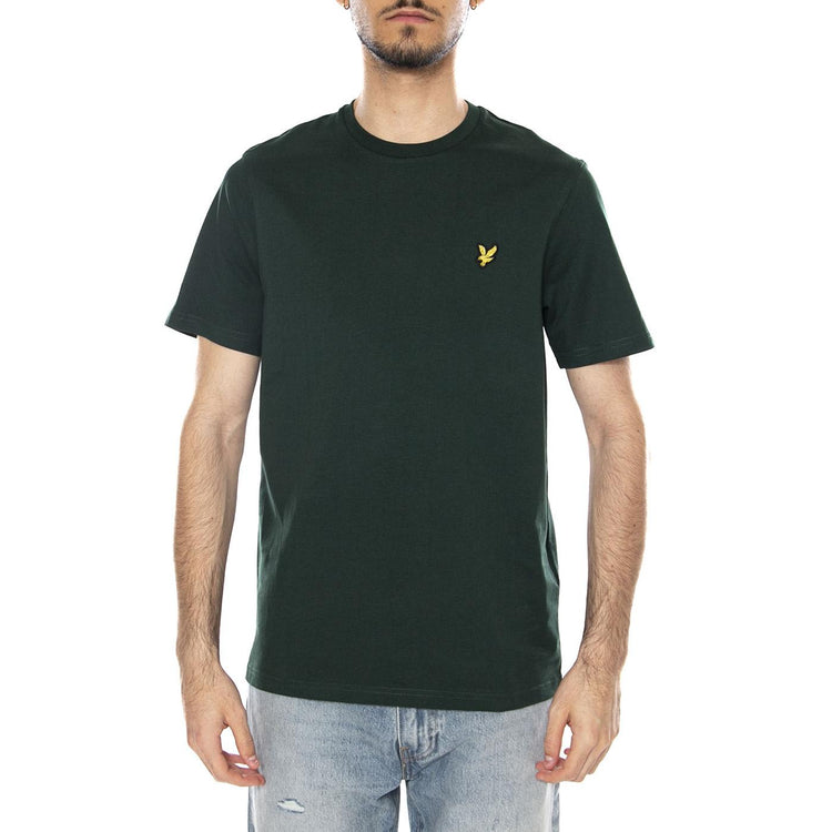 PLAIN T-SHIRT DARK GREEN - Maglietta Girocollo Uomo Verde TS400VOG W48D LYLE & SCOTT 
