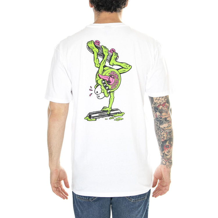 Slimey II White Ts - Maglietta Girocollo Uomo Bianca SCA-TEE-11037  SANTA CRUZ 