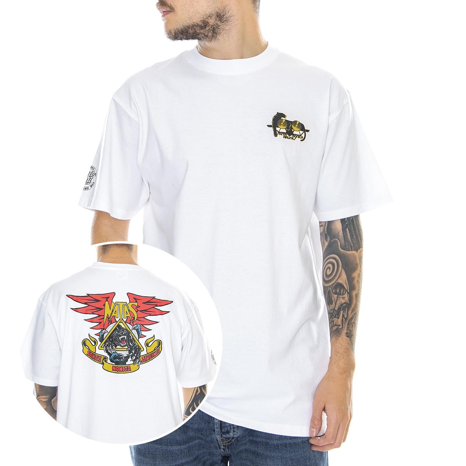  SMA Natas Panther T-Shirt White  SANTA CRUZ 