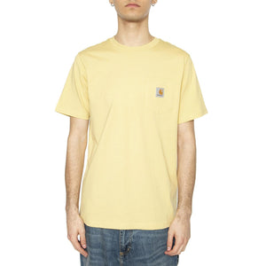 S/S Pocket T-Shirt Air Yellow - Maglietta Girocollo Uomo Gialla I030434.TMXX  CARHARTT WIP 