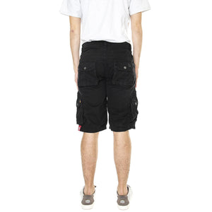 M' Alpha Short Black - Bermuda Uomo Neri 136250-03  ALPHA INDUSTRIES 