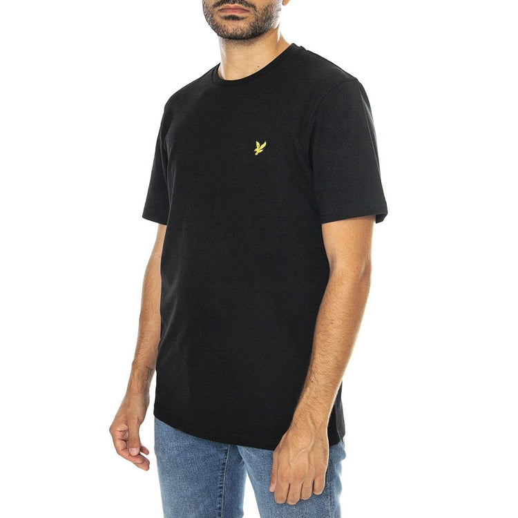 Pique T-Shirt Jet Black - Maglietta Girocollo Uomo Nera TS2103V-Z865  LYLE & SCOTT 