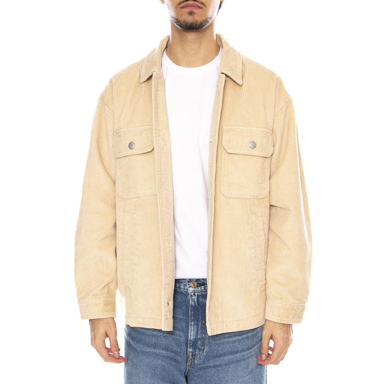 Benny Cord Shirt Jacke Irish Cream - Giacca / Camicia Uomo Beige 121160050 IRC OBEY 