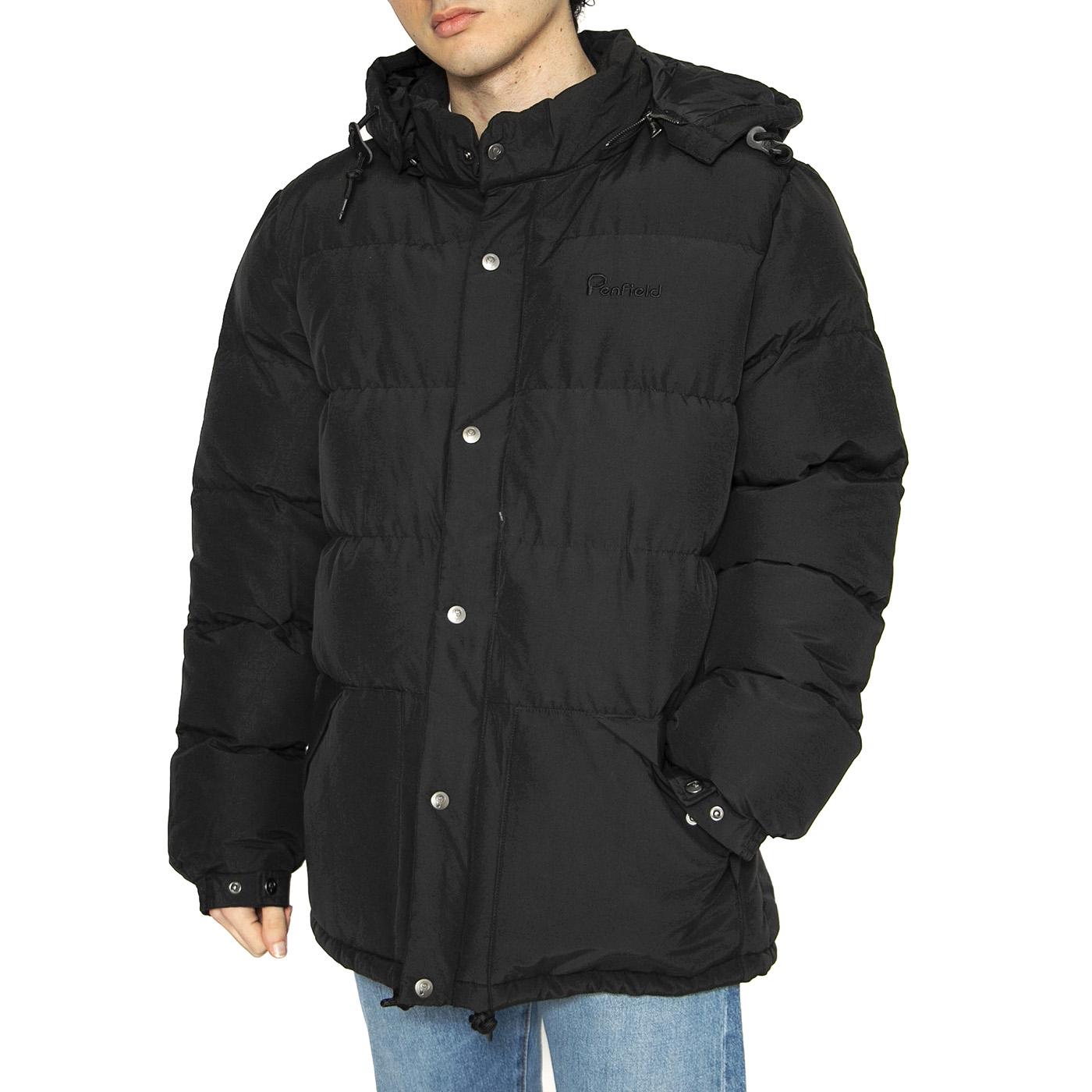 Contrast Puffer Jacket Black - Giacca Uomo Nera PFD0273-023  PENFIELD 