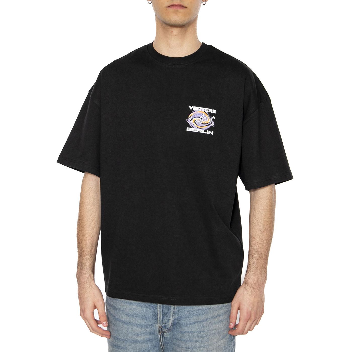 Hypno T-Shirt Black - Maglietta Girocollo Uomo Nera VER-T287-BLK  VERTERE BERLIN 