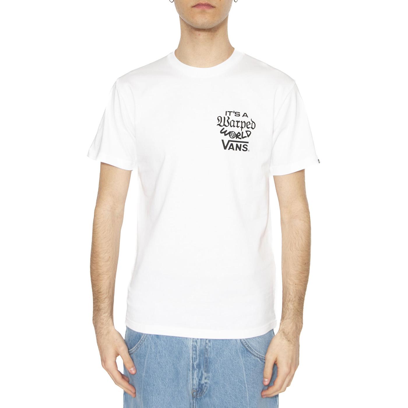 Warped World SS White - Maglietta Girocollo Uomo Bianca VN000M5EWHT1  VANS 