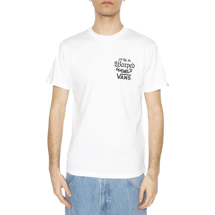 Warped World SS White - Maglietta Girocollo Uomo Bianca VN000M5EWHT1  VANS 