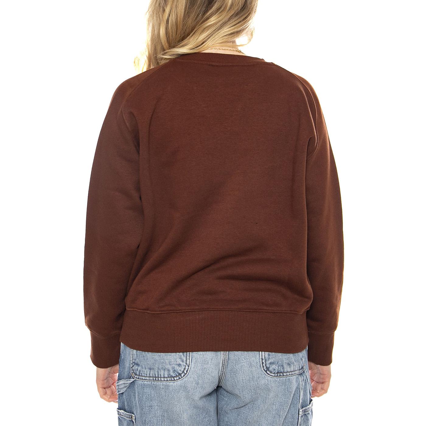 Raglan Crew SWS Luxe Brown -- Maglione Donna Marrone 112371293 . LEE 