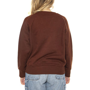 Raglan Crew SWS Luxe Brown -- Maglione Donna Marrone 112371293 . LEE 