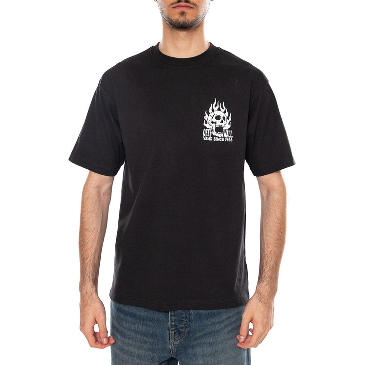 OFF THE WALL FEVER SS - Maglietta Girocollo Uomo Nera VN000VW0 BLK1 VANS 