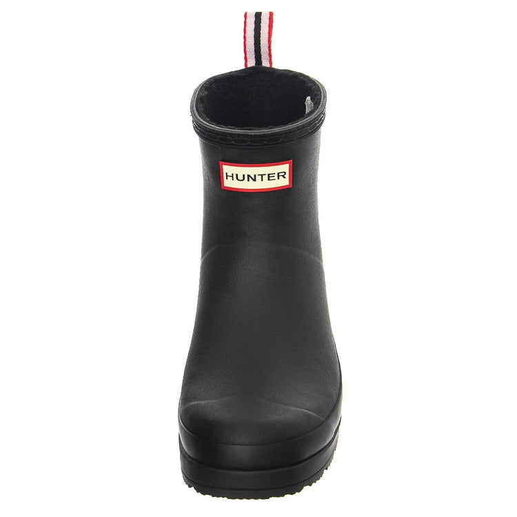 Play Short Sherpa Boot Black - Stivali Profilo alla Caviglia Donna Neri HUSWFS2235RMA-BLK  HUNTER 