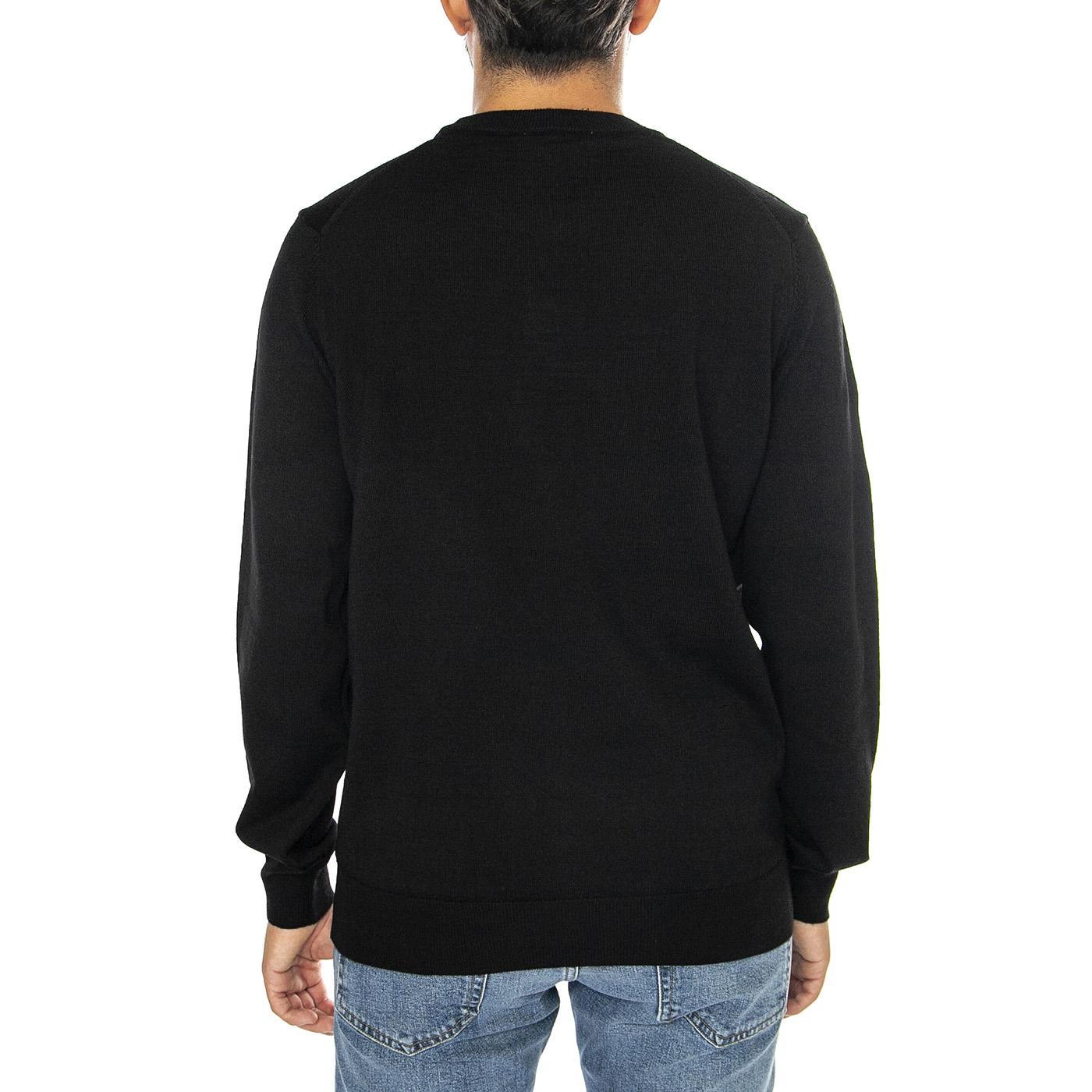 Pullover AH3225-031 Black - Maglione Girocollo Uomo Nero AH3225-031 . LACOSTE 