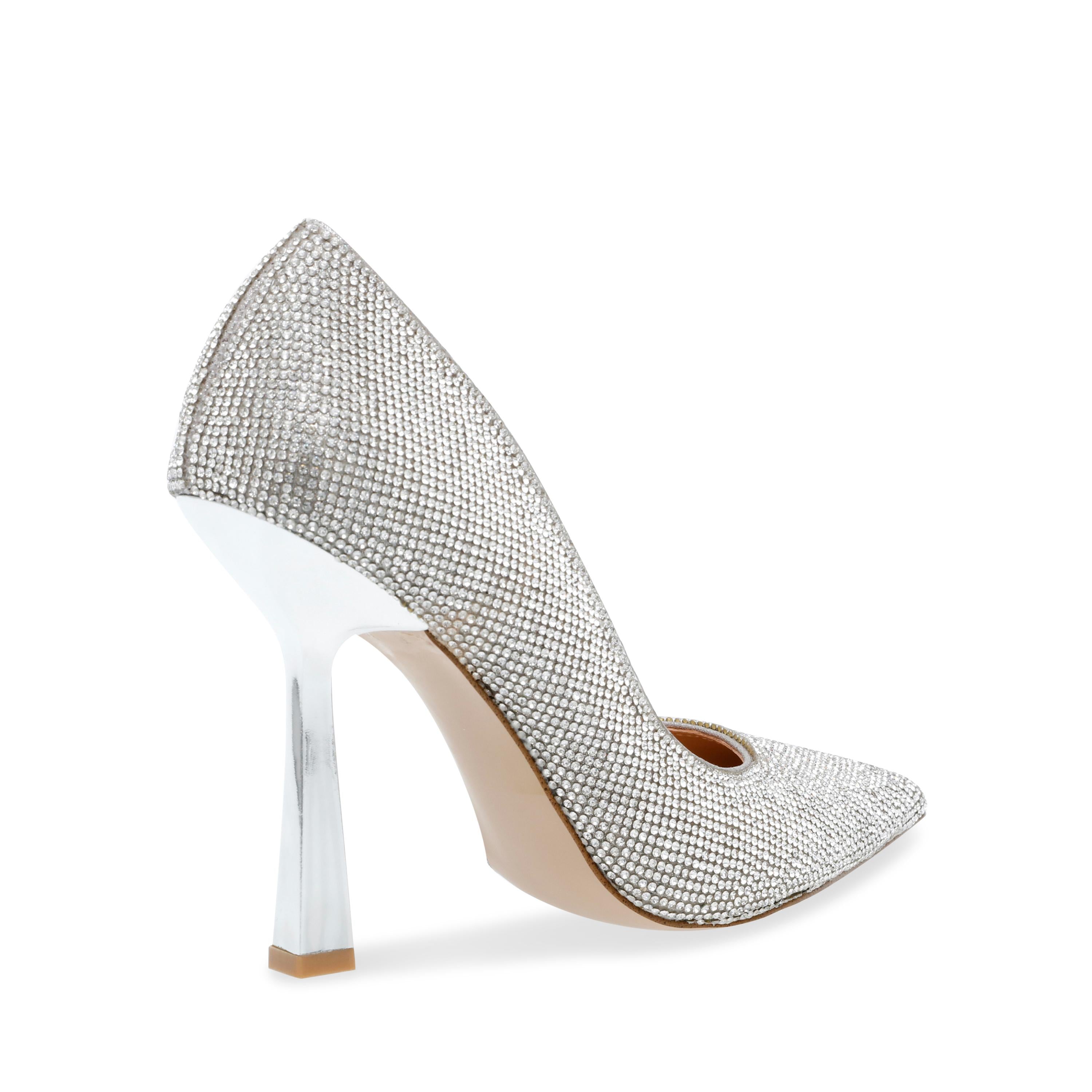 Damzil-R Rhinestones - Scarpe Décolleté Donna Argento SMSDAMZIL-R-RHI . STEVE MADDEN 