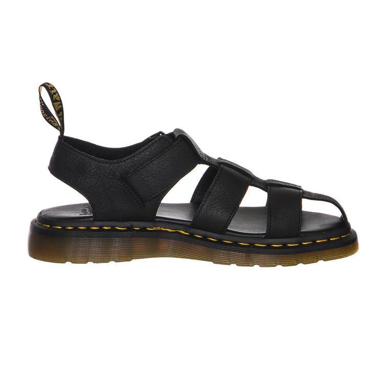 Galia Sandals - Carpathian Black - Sandali Uomo / Donna Neri DMSGALBKCA21899001  DR.MARTENS 