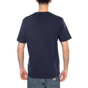 Sign Off Tee Navy - Maglietta Girocollo Uomo Blu 112350434 BL WRANGLER 