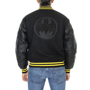 Go Batman Patched Letterman Jet Black A996 - Giacca Invernale Uomo Nera M2BL08WEV60-JBLK  GUESS ORIGINALS 