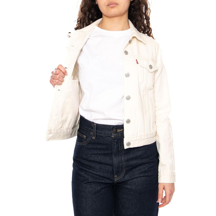 TRUCKER JACKET WHITE - Giacca Donna Bianca 29945  LEVIS 