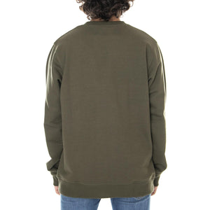 Mens Seabrook Crew-Neck Sweatshirt - Dark Olive - Felpa Girocollo Uomo Verde 02 200203-DKO . DICKIES 