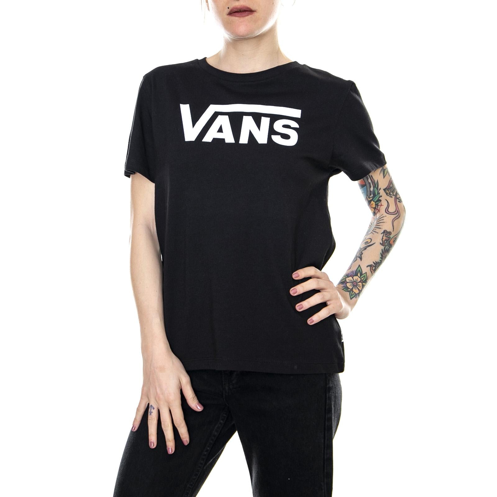 Wm Flying - Black - Maglietta Girocollo Donna VA34AYBLK  VANS 