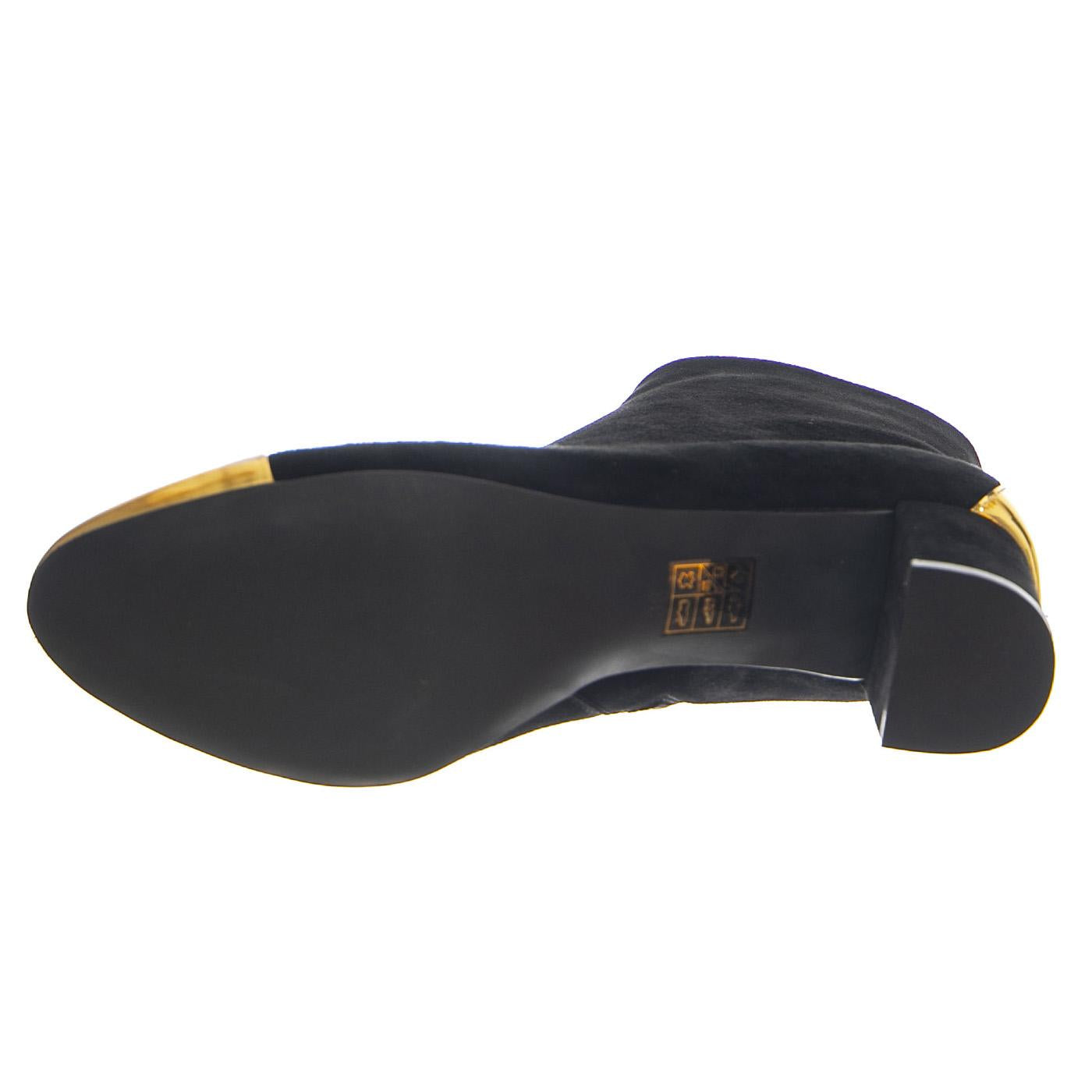 Towards Black Suede Gold - Stivaletti Donna Neri / Oro JCTOWARDS-BLK-SUE  JEFFREY CAMPBELL 