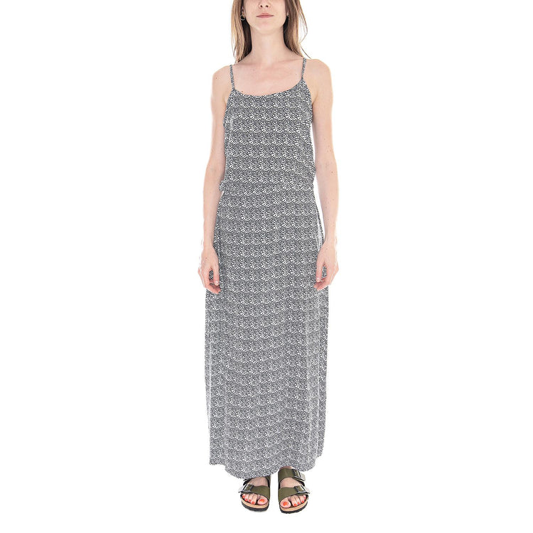 Strap Ankle Dress - White / Graphic - Abito Donna Nero / Bianco 117947_2  NOISY MAY 