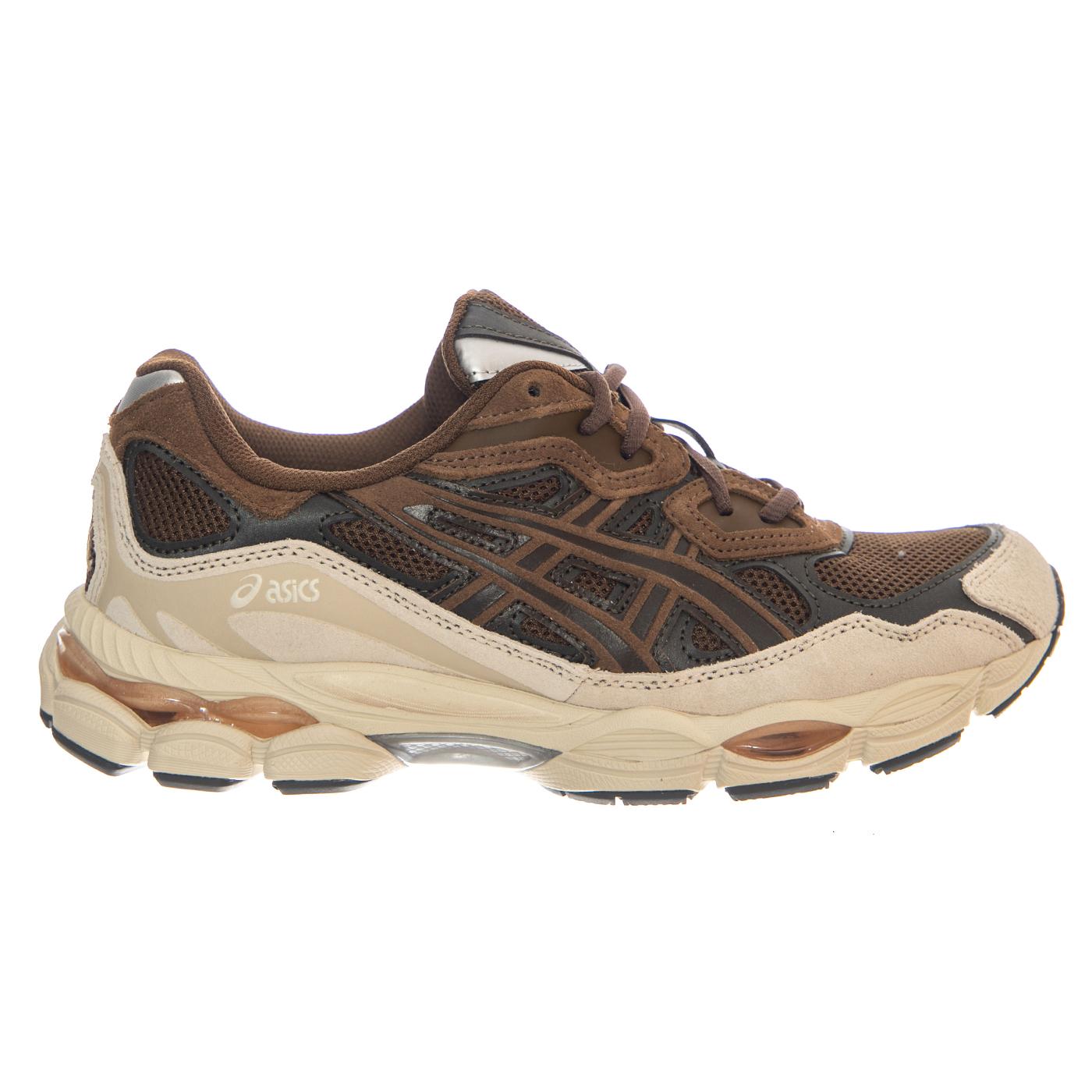 Gel-NYC Brown Storm / Black Coffee - Scarpe Stringate Uomo / Donna Marroni 1203A383-201 BROWN STORM/ BLACK COFFEE ASICS 