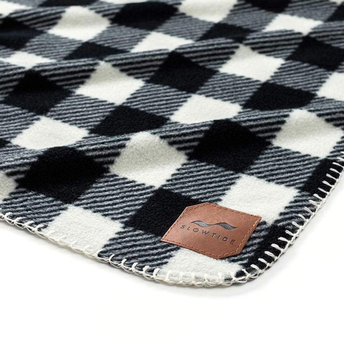 Yukon - Coperta Bianca / Nera / Checker ST473-WHITE  SLOWTIDE 