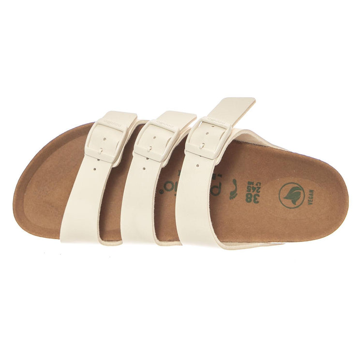 Florida III Platform Vegan Birko Flor Narrow Fit Eggshell - Sandali Donna Bianchi 1029751 EGL BIRKENSTOCK 