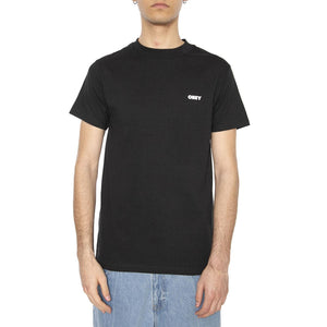 Obey Icon Stencile Flame Tee Black - Maglietta Girocollo Uomo Nera 165264048-BLK  OBEY 