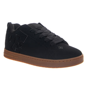 DC Shoes Black / Gum Court Graffik - Scarpe Stringate Uomo Nere 300529-BGM-BLK-GUM . DC 