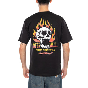 OFF THE WALL FEVER SS - Maglietta Girocollo Uomo Nera VN000VW0 BLK1 VANS 