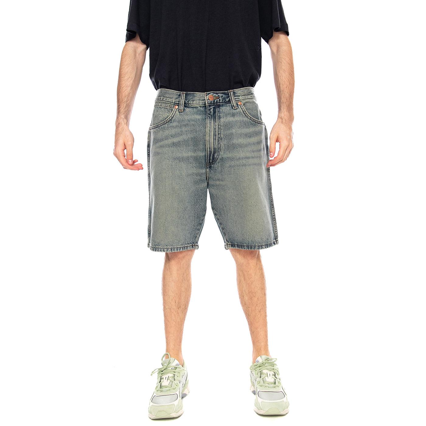 COWBOY SHORTS CANYON SHADE - Bermuda Denim Jeans Uomo Blu 112378440 BL WRANGLER 