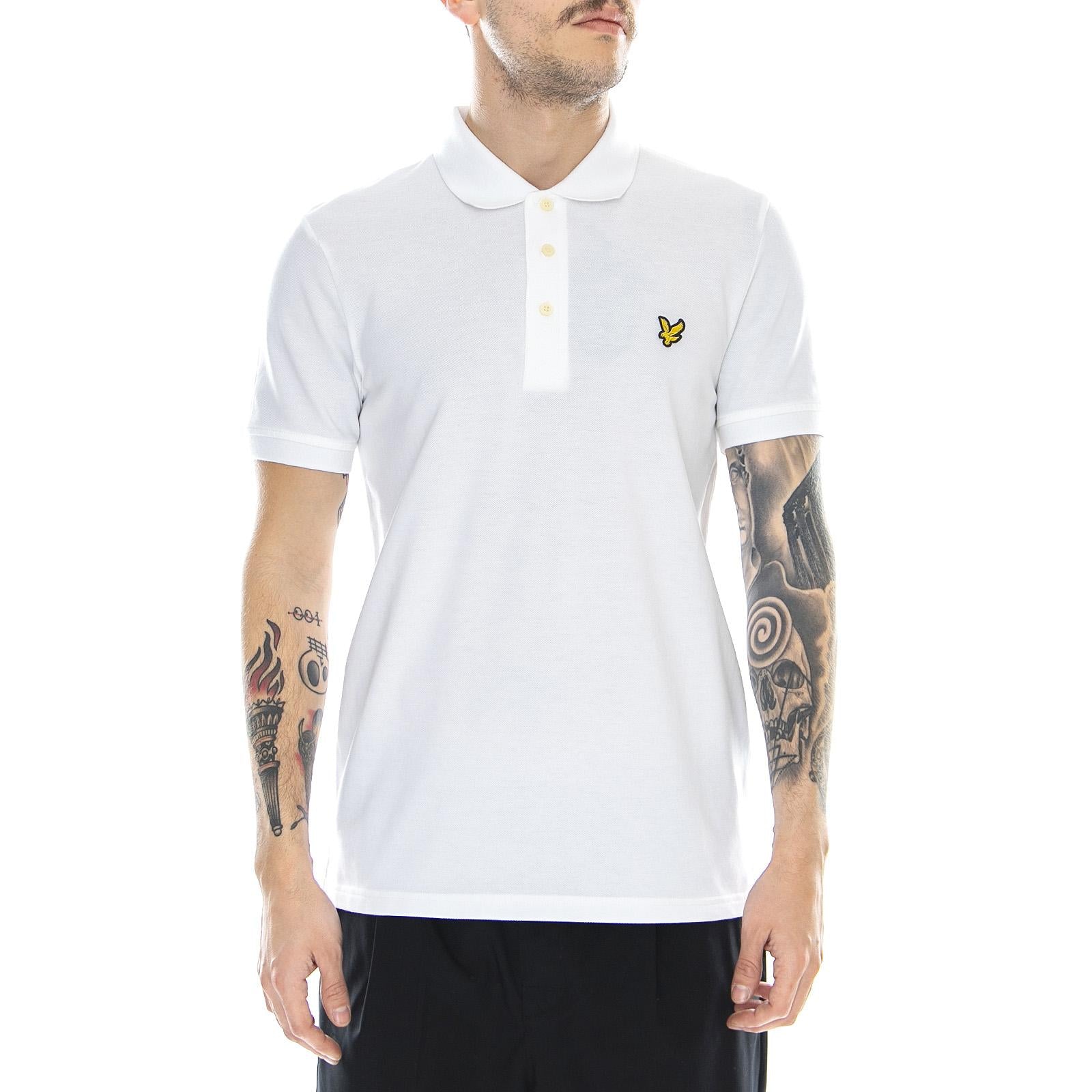 Logo Plain Polo - White - Polo Uomo Bianca SP400VB-626  LYLE & SCOTT 