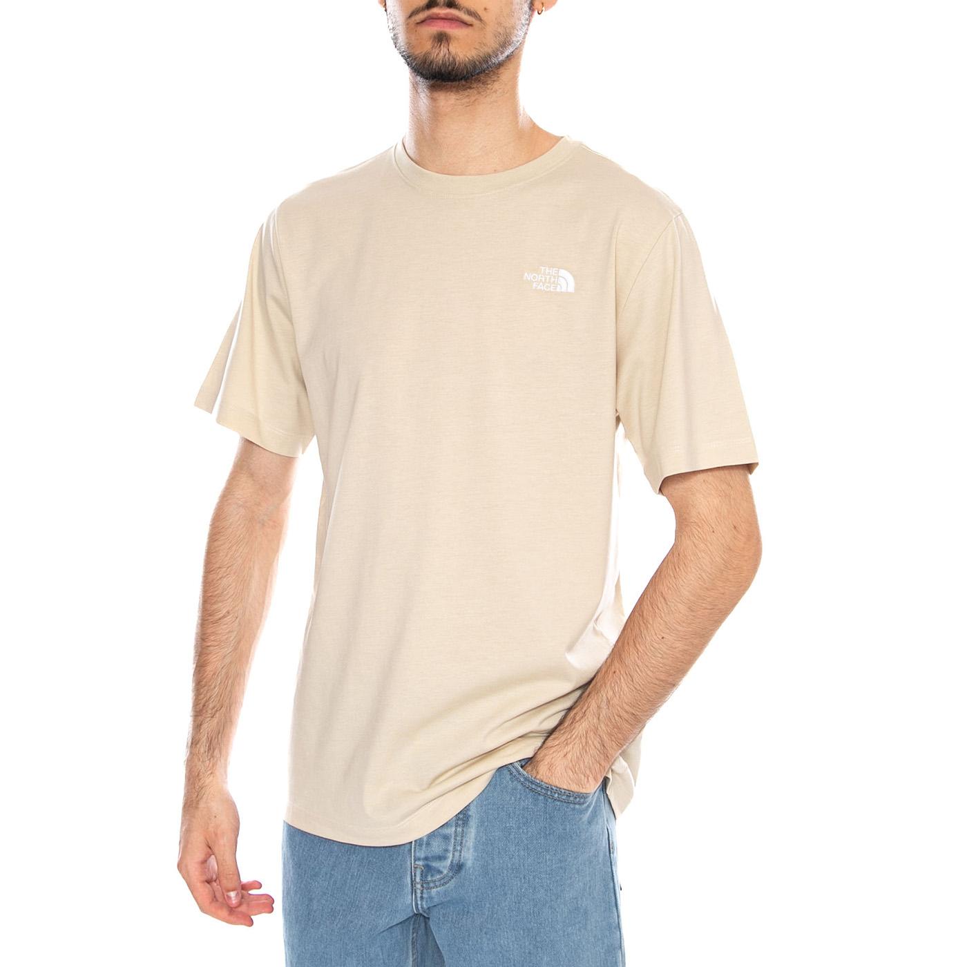 M Evo SD Reg SS Tee Desert Stone - Maglietta Girocollo Uomo Beige NF0A8CZ2 DOM1 THE NORTH FACE 