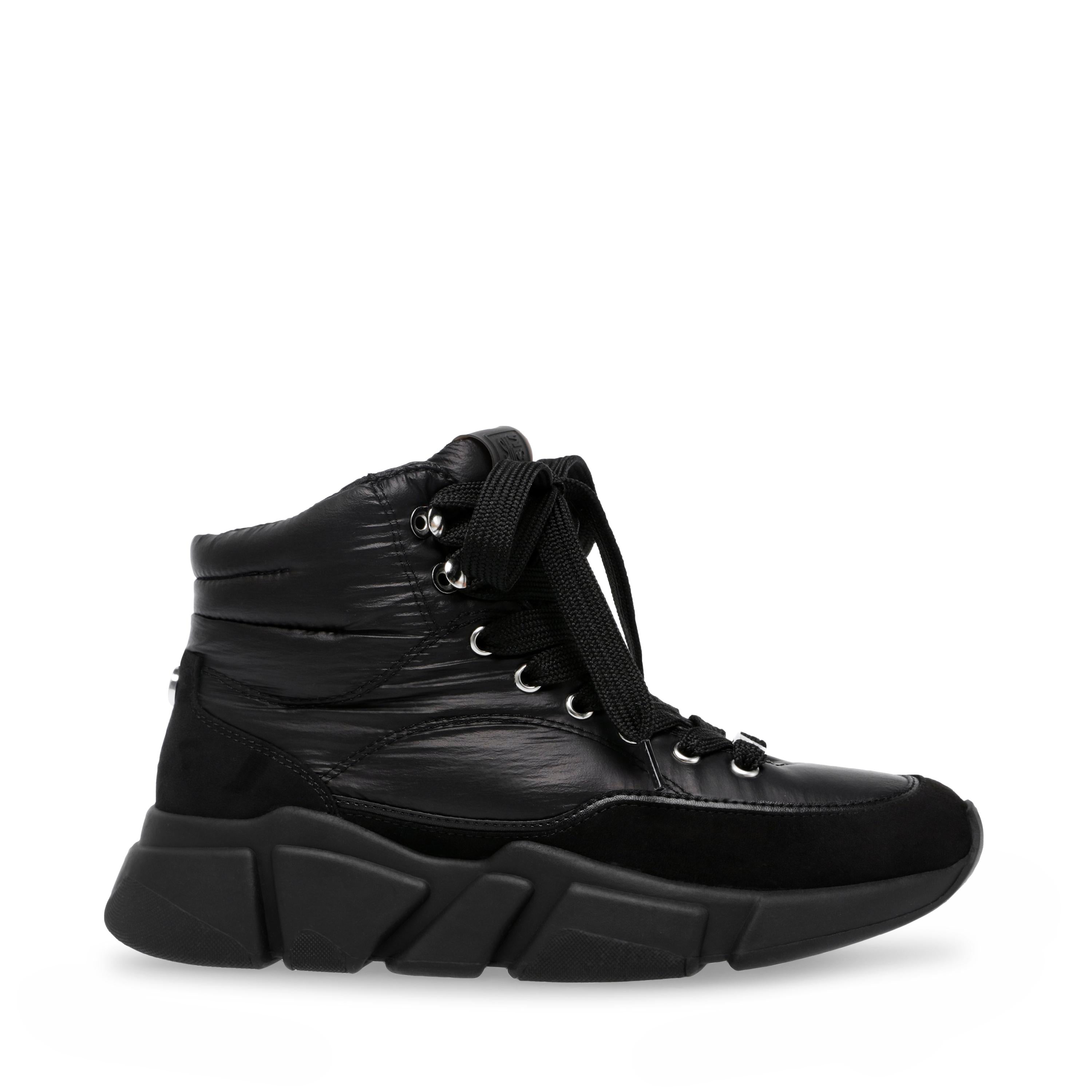 Gameplan Black - Stivaletti Stringati Profilo alla Caviglia Donna Neri SMPGAMEPLAN-BLA  STEVE MADDEN 