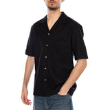 NILIO_MS SHIRT - Kurzarm-Hemd Herren Schwarz  Herren ELVINE