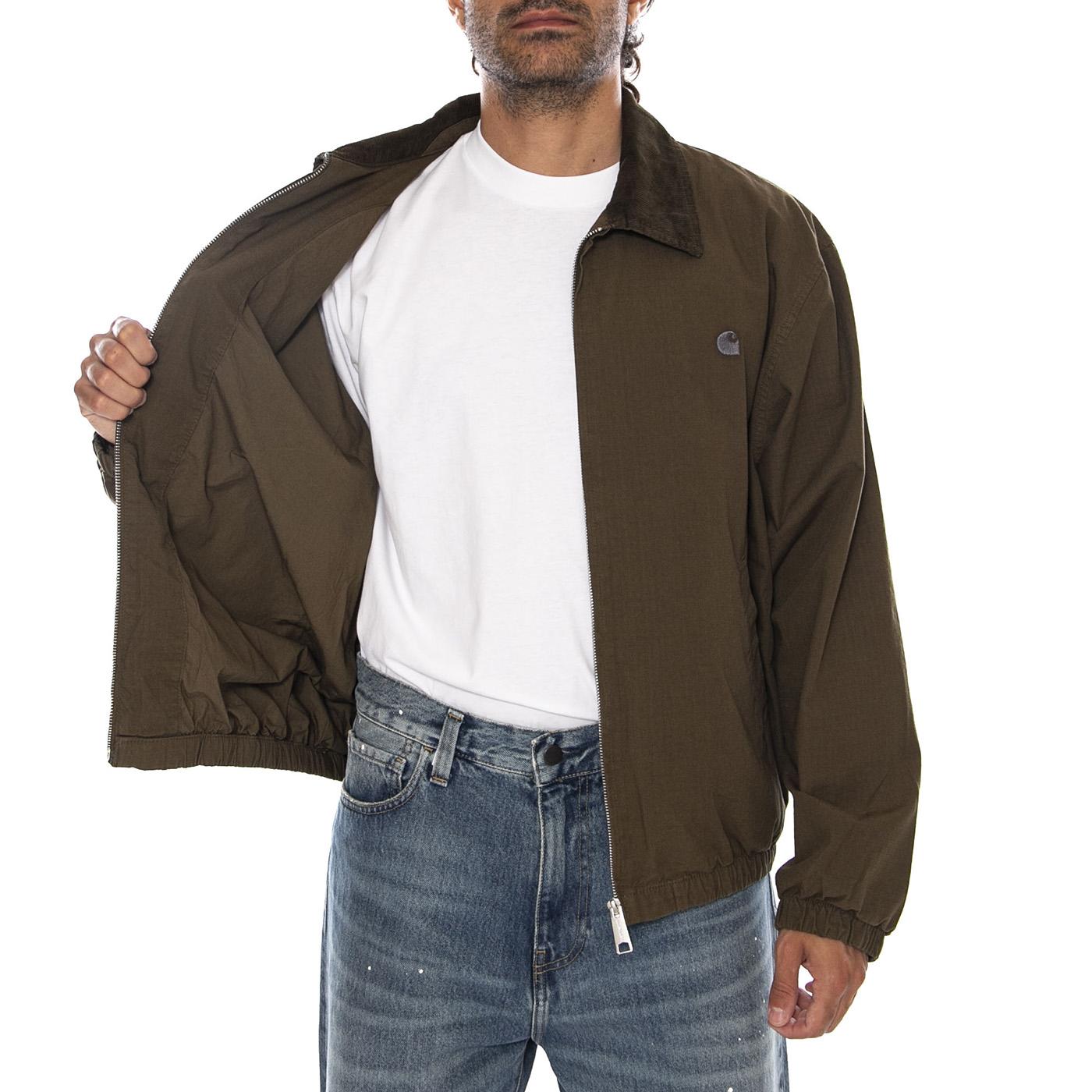 MADISON RIPSTOP JACKET DARK BEECH / BLACK - Giacca Uomo Verde I036804 3TUGD CARHARTT WIP 