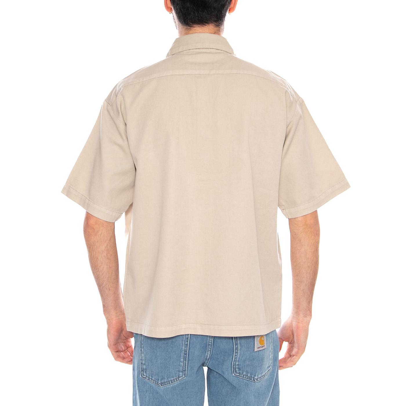 247 GD Work Shirt SS Stone - Camicia Maniche Corte Uomo Beige DK0A88N9 OST DICKIES 