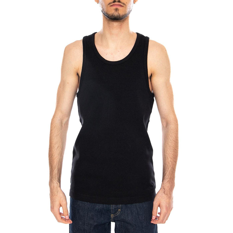 Ribbed Tank Black - Canotta Uomo Nera 112376486 BLK LEE 