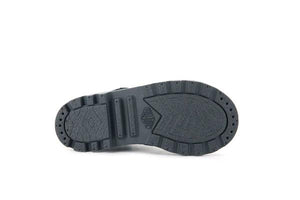 Pampa Hi Cuff Wp Oz Black / Black - Scarpe Stringate Profilo Alto Bambini Nere PAK57216-010-M  PALLADIUM 