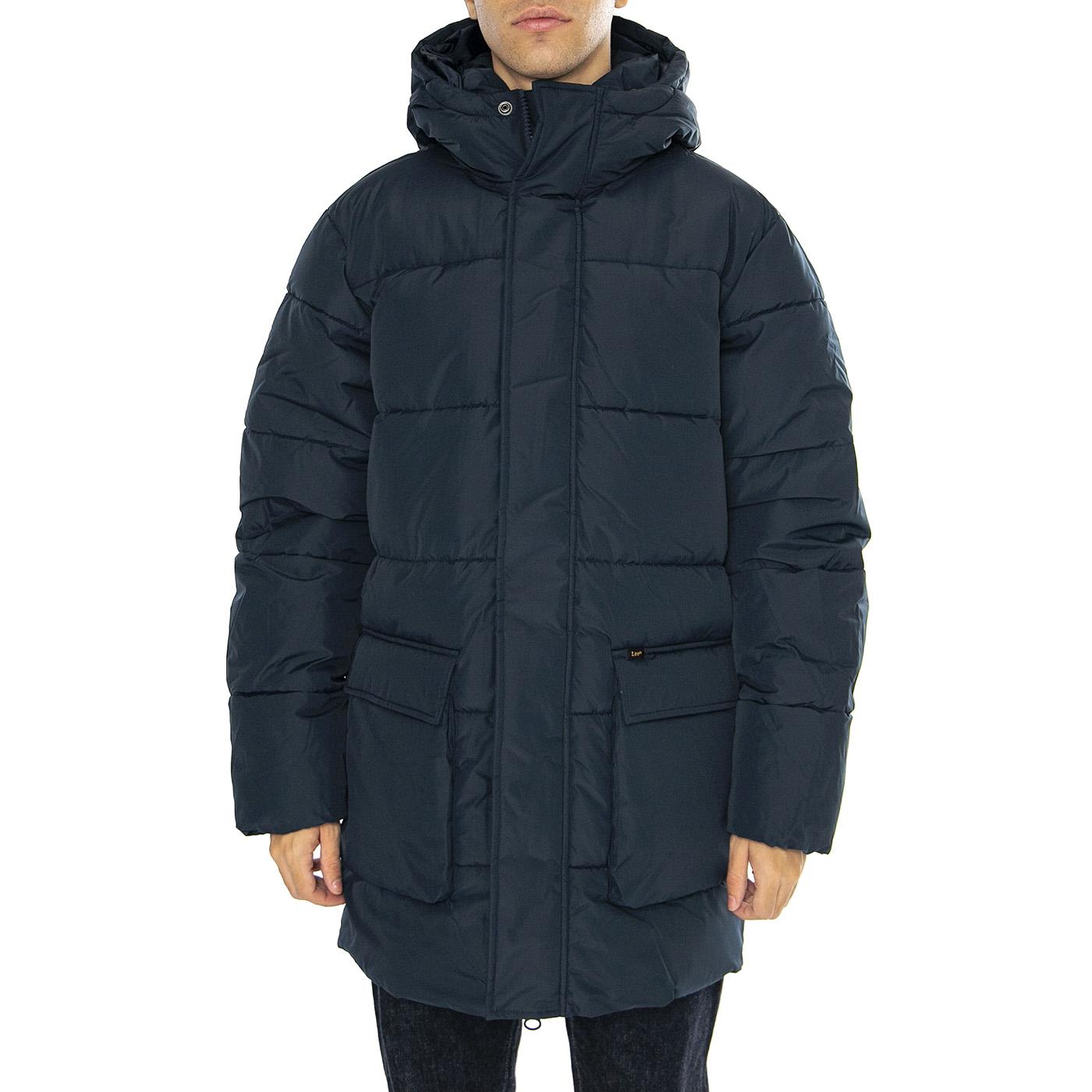 Long Puffer Jacket Rivet Navy - Giacca Uomo Blu 112355663-BLUE  LEE 