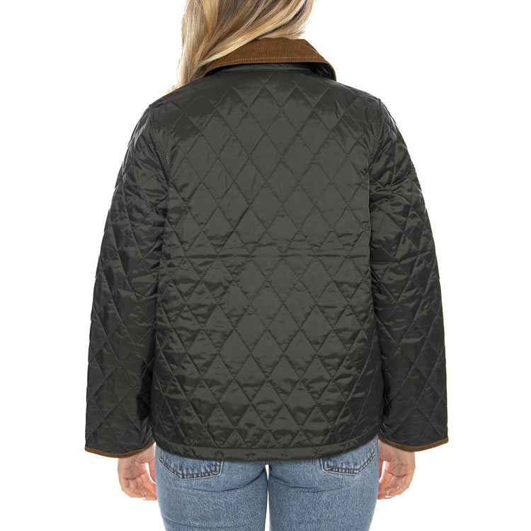 Icons Liddesdale Quilt JKT OL71 Green - Giacca Donna Verde LQU1851-OL71-FW25 . BARBOUR 