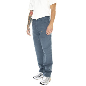 Double Knee Pant Ore / Aged Canvas - Pantaloni Uomo Blu I031501.0R3K  CARHARTT WIP 