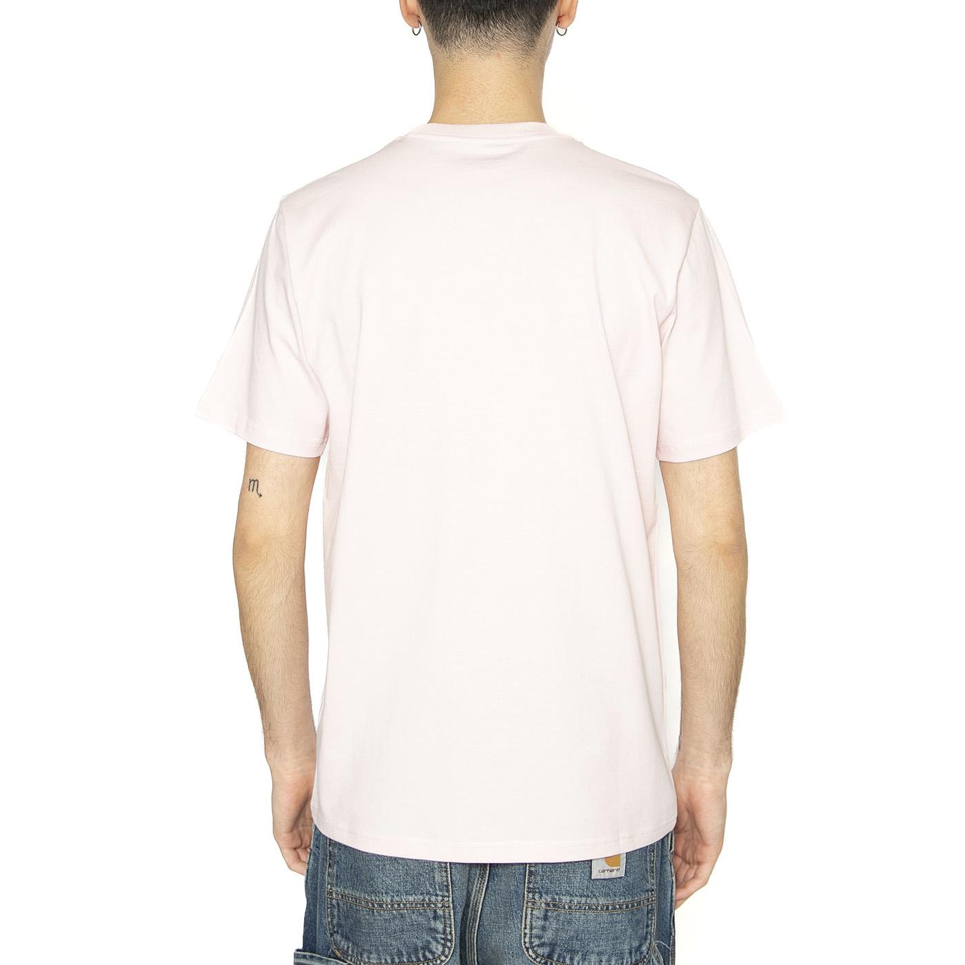 S/S Pocket T-Shirt Air Pink - Maglietta Girocollo Uomo Rosa I030434.2P7XX  CARHARTT WIP 