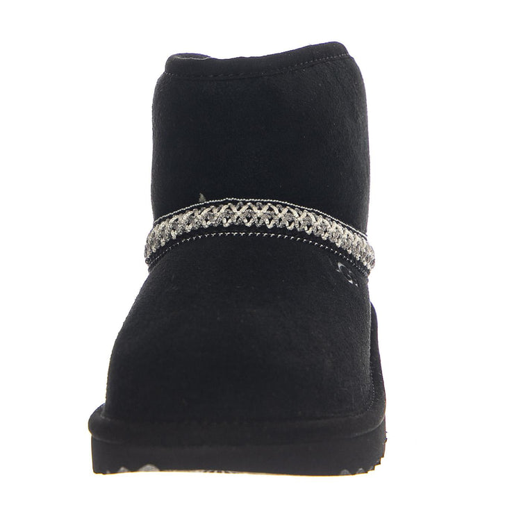 K Classic Mini Crescent Black - Stivali Bambini Neri UGKCLMCRBK1157697K  UGG 