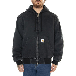 OG Active Jacket Black /stone washed - Giacca Uomo Grigia I032232.8906 . CARHARTT WIP 