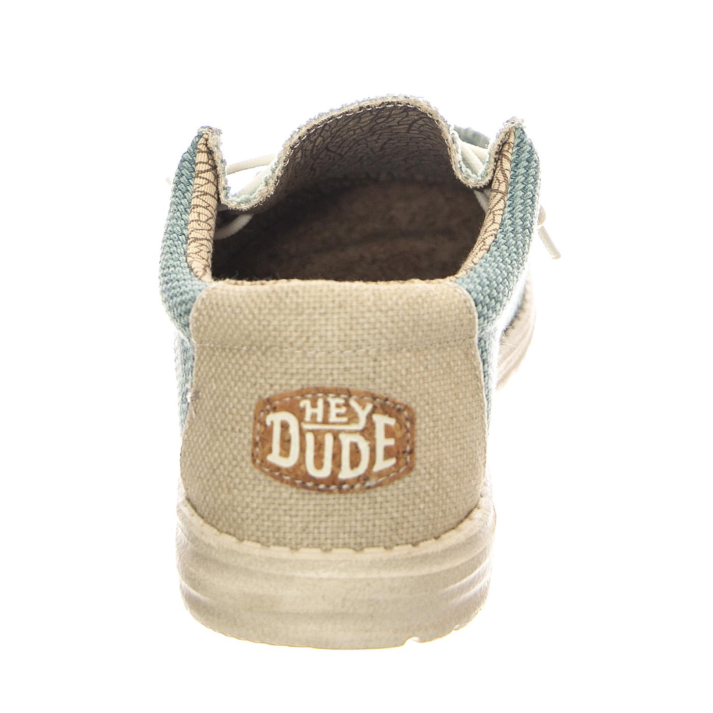 M' Wally Braided 449 - Scarpe Stringate Profilo Basso Uomo Blu HD.40003.449  HEY DUDE 
